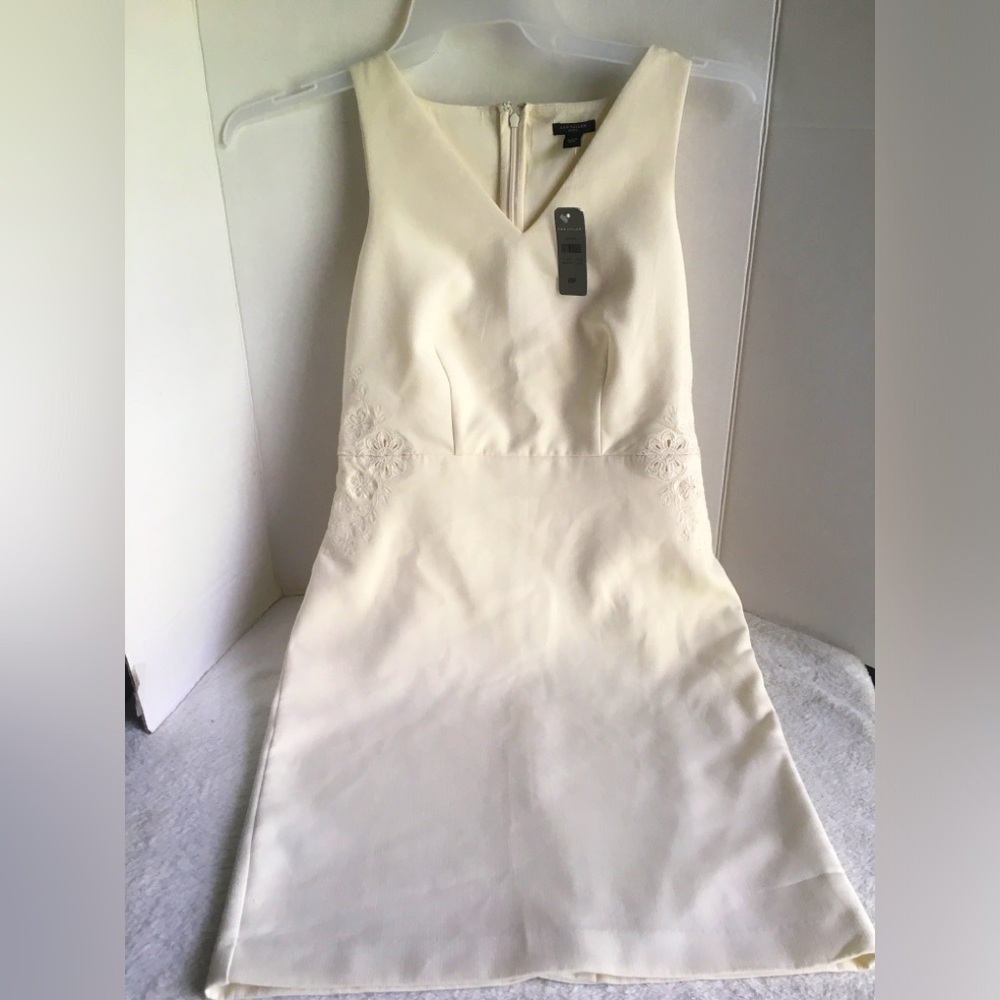 Ann Taylor - White/Off White Sheath Midi Party Dress  Size OP - New with Tags